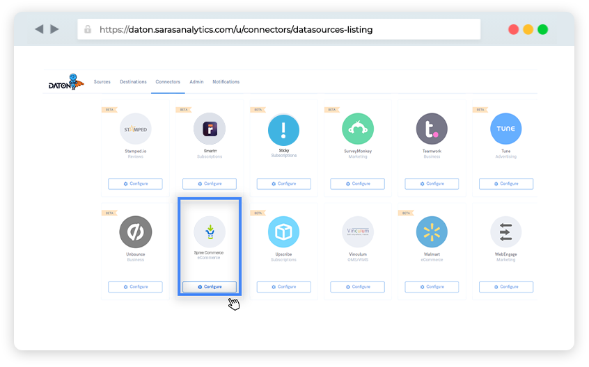 Spree Commerce connector for etl/elt 