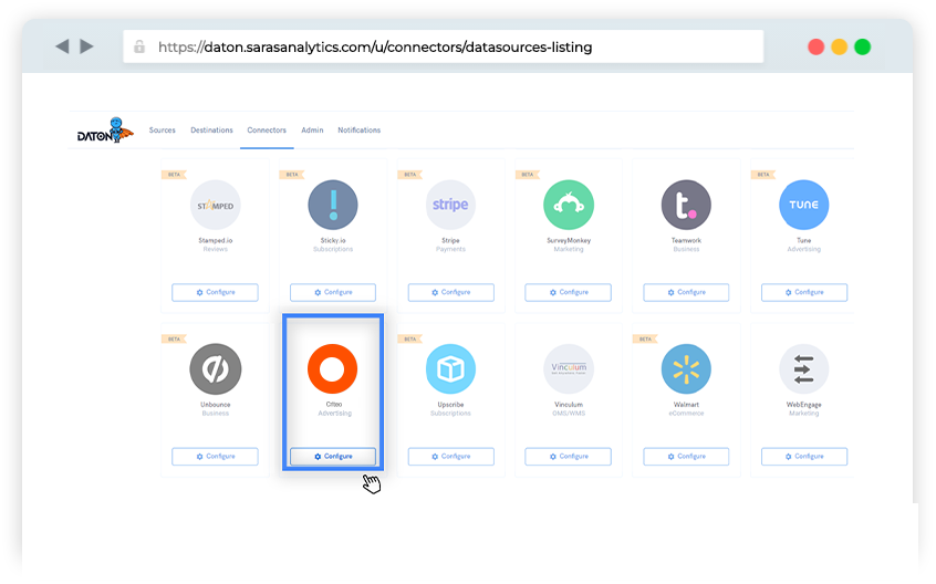 Criteo connector for etl/elt