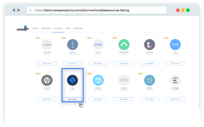 Jira connector for etl/elt