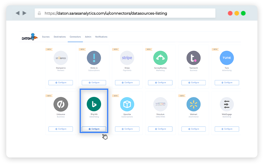 Bing Ads connector for etl/elt