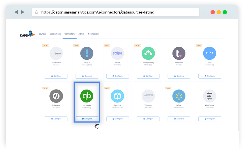 QuickBooks connector for etl/elt 