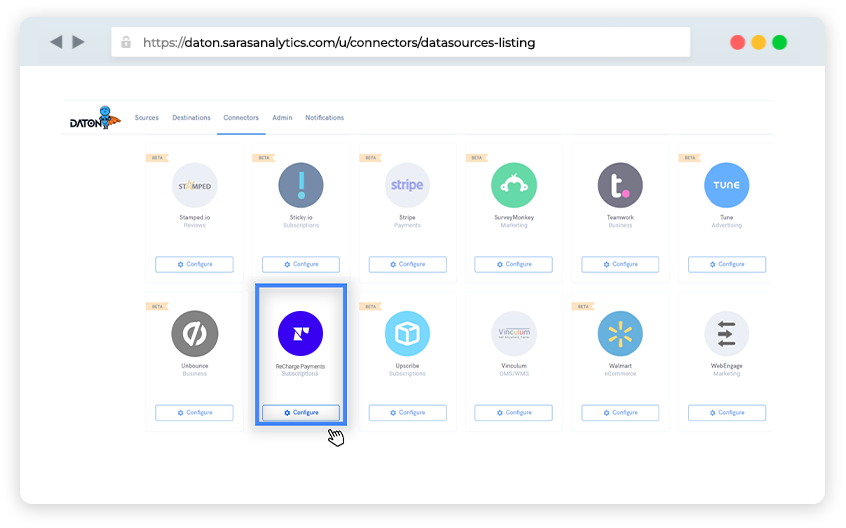 Recharge Payments connector for etl/elt 