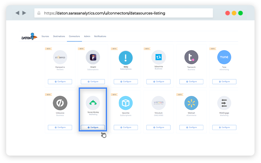 SurveyMonkey connector for etl/elt 